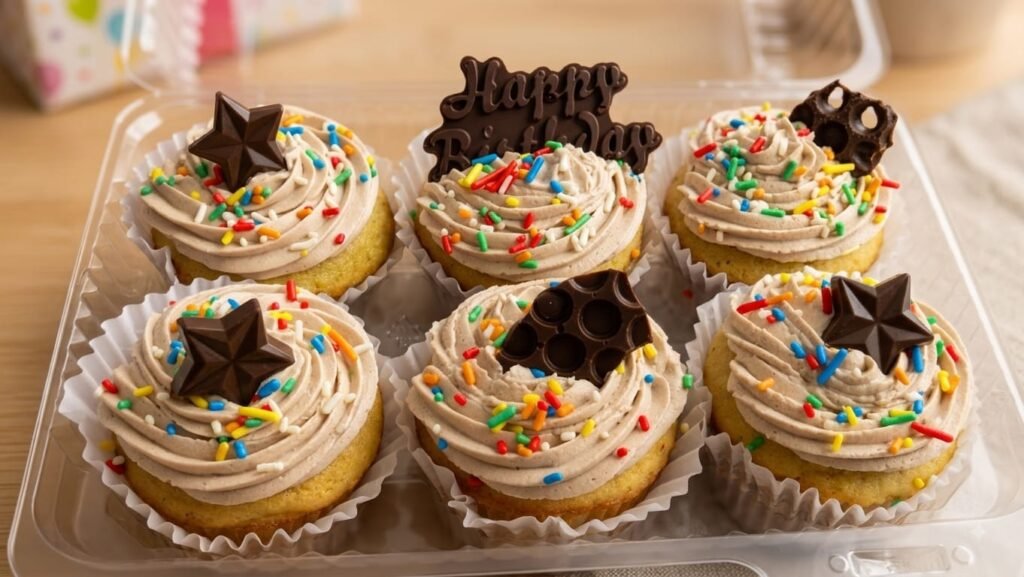 Caja de cupcakes rellenos 6 unidades