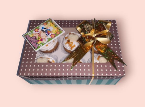 Caja de cupcakes regalo - 6 unidades